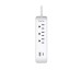 iHome Power Strip with USB and Cord - Wh