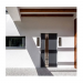 2LT 4IN SQUARE ALUM WALL SCONCE OB