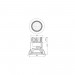 4” White Complete Fixture Fixed Flood