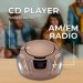 CD BOOMBOX WITH AM/FM RADIO CHAMPAIGNE