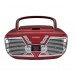 SYLVANIA SRCD211-RED PORTABLE CD BOOMBOX