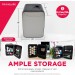 15-Can Mini Fridge Stainless Steel