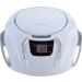 CD BOOMBOX WITH AM/FM RADIO - WHITE