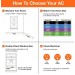 8,000 (DOE) BTU , 350 sq ft Smart AC