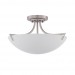 17IN 3LT MB SEMI FLUSH FRST MILK GLASS