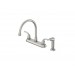 OakBrook Pacifica Two Handle Chrome Kitchen Faucet Side Sprayer Included 4546164
