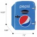 Pepsi Portable 6-can Mini Fridge Blue