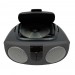 Proscan Portable CD Radio Boombox Black