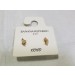 Shell stud earrings Gold Tone