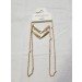 CHAIN WITH DOUBLE V PENDANT