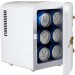 9 CAN MINI FRIDGE WHITE -GOLD