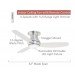 CF145LBS - 44 IN CURVA SKY LED FAN