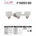 3-LT 100W MB PRESTON VANITY SATIN NICKEL