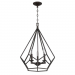 3LT 60W CB LYRIC CAGE PENDANT