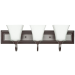 3LT-100W MB SCONCE FRSTD SQUARE MLK GLS