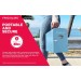 9-Can Mini Personal Fridge Blue