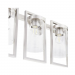 PRESTIGE 4LT WALL SCONCE WITH CLEAR GLAS