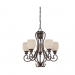 22IN 5LTS ABNEY CHANDELIER