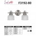 2-LT 100W MB WREN VANITY