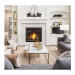 RIELLA 5LT MB CHANDELIER WITH CLEAR SEE