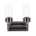 ESQUIRE 2LT VANITY WITH CLEAR GLASS MB