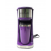 Frigidaire Stainless Steel Coffee Maker - Single Cup With Insulted Travel Mug ECMK095 with 420ml Capacity Purple
