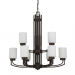 9 LT 60W MB HADLEY TWO-TIER CHANDELIER