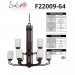 9 LT 60W MB HADLEY TWO-TIER CHANDELIER