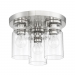 QAIRO 3LT MB FLUSH MOUNT WITH CLEAR SEED