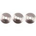 FN100BS - BRUSHED STEEL FINIAL 3 PACK