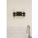 RIELLA 2LT MB VANITY WITH CLEAR SEEDED G