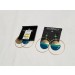 AQUA/BLUE HAMMERED DROP EARRINGS