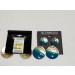 AQUA/BLUE HAMMERED 2 DROP EARRINGS