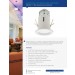 3" White Complete Fixture Fixed Flood