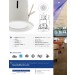 3" White Complete Fixture Fixed Flood