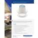 4” White Complete Fixture Fixed Flood