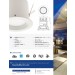4” White Complete Fixture Fixed Flood