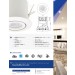 4" White Complete Fixture Gimbal Spot 
