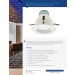 5-6" White Complete Fixture Fixed Flood