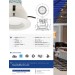 5-6" White Complete Fixture Fixed Flood