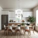 PRESTIGE 3LT CHANDELIER WITH CLEAR GLASS