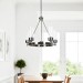 ESQUIRE 5LT CHANDELIER WITH CLEAR GLASS