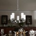 ESQUIRE 5LT CHANDELIER WITH CLEAR GLASS