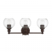 ORIANA 3LT MB VANITY WITH CLEAR SEEDED