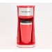 Frigidaire Stainless Steel Coffee Maker Single Cup With Insulted Travel Mug ECMK095 with 420ml Capacity Red