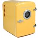 Frigidaire EFMIS151-Yellow Portable Retro 6-can Mini Fridge Built-in Bluetooth Speaker