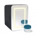 FRIGIDAIRE EFMIS170-BLACK, Mini Portable Lighted Mirror Fridge Cooler, 7L Capacity Chills 10 Cans