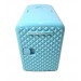 Frigidaire 9-Can 4-Liter Mini Retro Beverage Fridge Diamond Door EFMIS222-BLUE