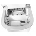 Frigidaire EFIC206BTGSL Counter Top Compact Ice Maker, Silver, with See-through Lid