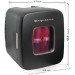 Frigidaire Retro 12 Can 9 Liter Mini Beverage/Skincare Cooler RED EFMIS351-Black